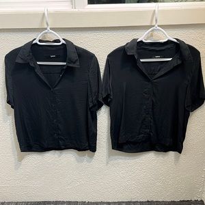 2 x quince silk top in size small